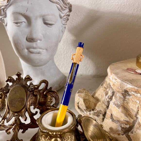 Blue and Yellow Ballpoint Pen - Picture 5 of 8